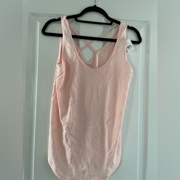 The Loft speckled pink tank top Womens size small - Picture 2 of 3